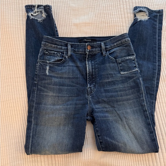 J Brand Dark Blue Skinny Jeans - Picture 2 of 6